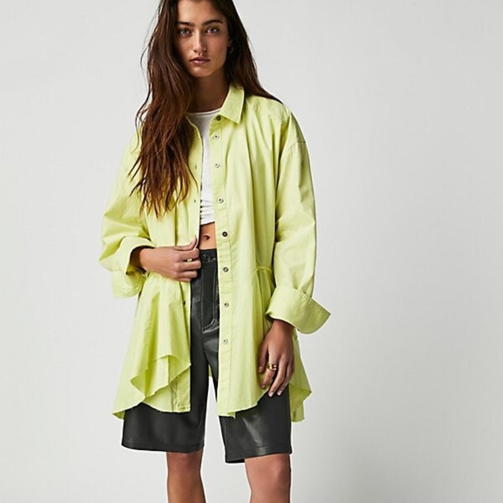 NWOT Free People Freya Poplin Tunic Top